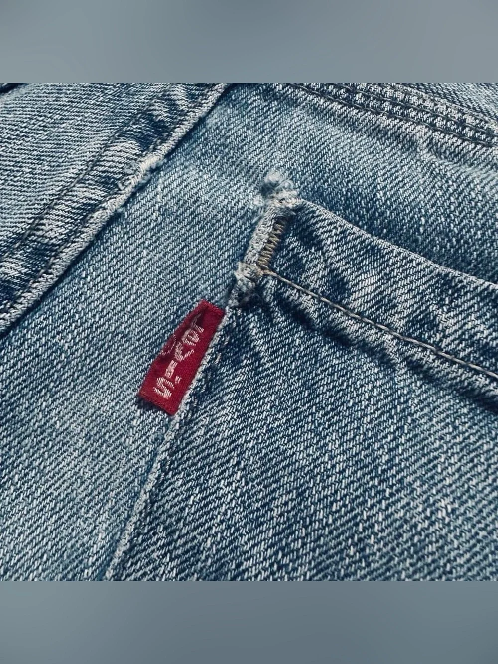 Levi’s Wide Leg Blue Denim Jeans Kids 27 X 27 14 Regular 25” Inseam 29” Waist